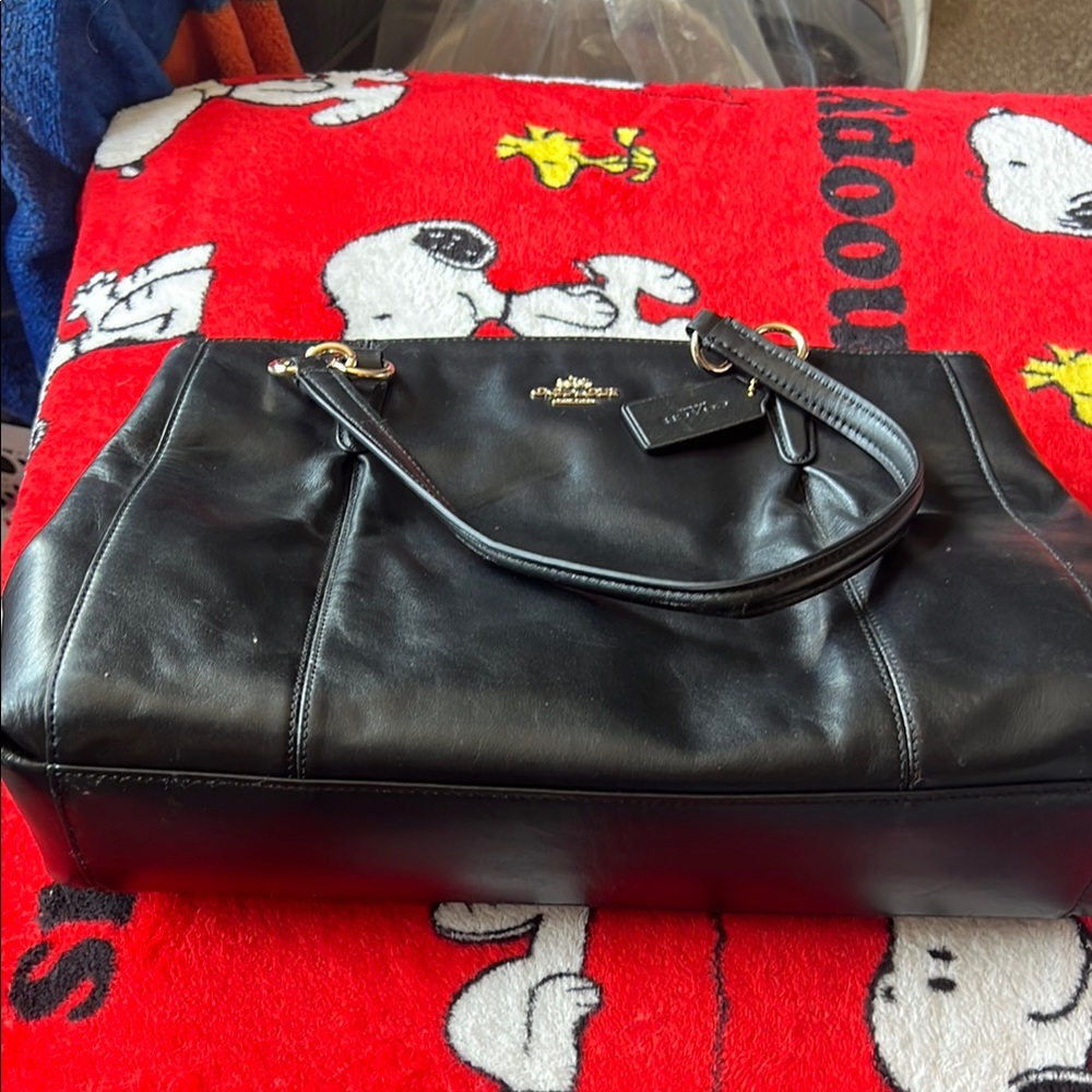 Coach Black Shoulder Bag with Sleek Design